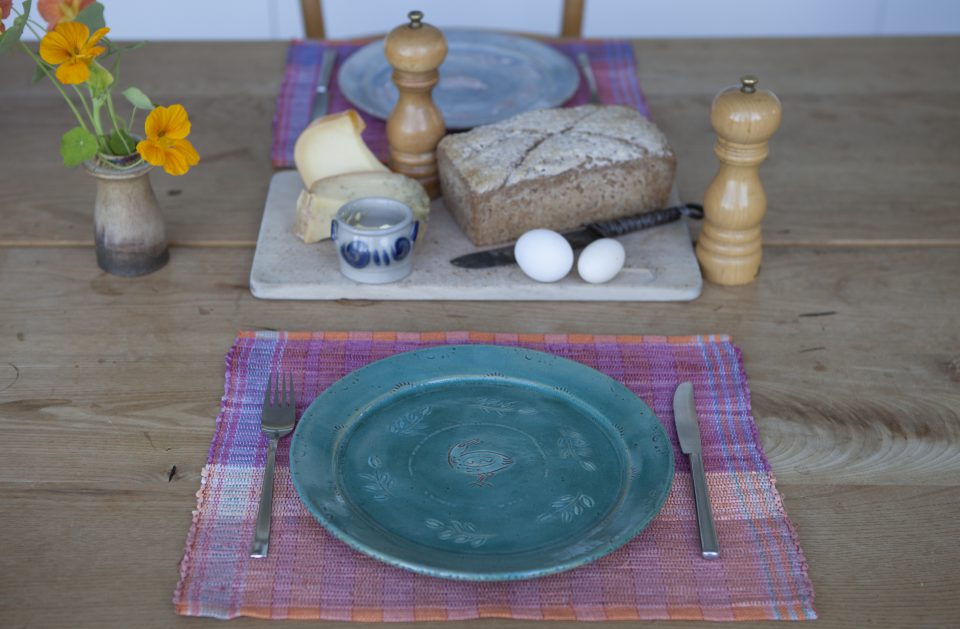 Placemat oranje/roze 21 - Afbeelding 2